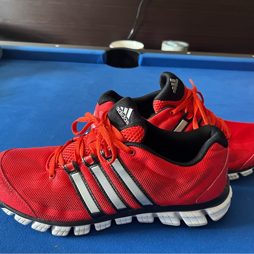 Adidas Men's Red and Black Athletic Shoes